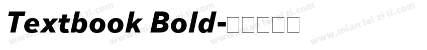 Textbook Bold字体转换